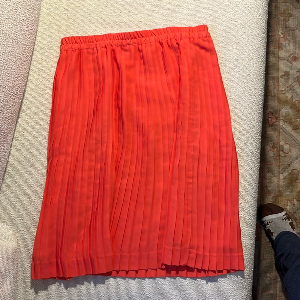Banana Republic, pleated knee length skirt.
